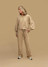 GAIA statement sleeve top, camel (SALE)