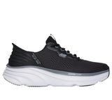 Skechers Slip On Shoe For Men D'Lux Vapor Slip-Ins With Lace-up in Black/Charcoal, 5.5-13