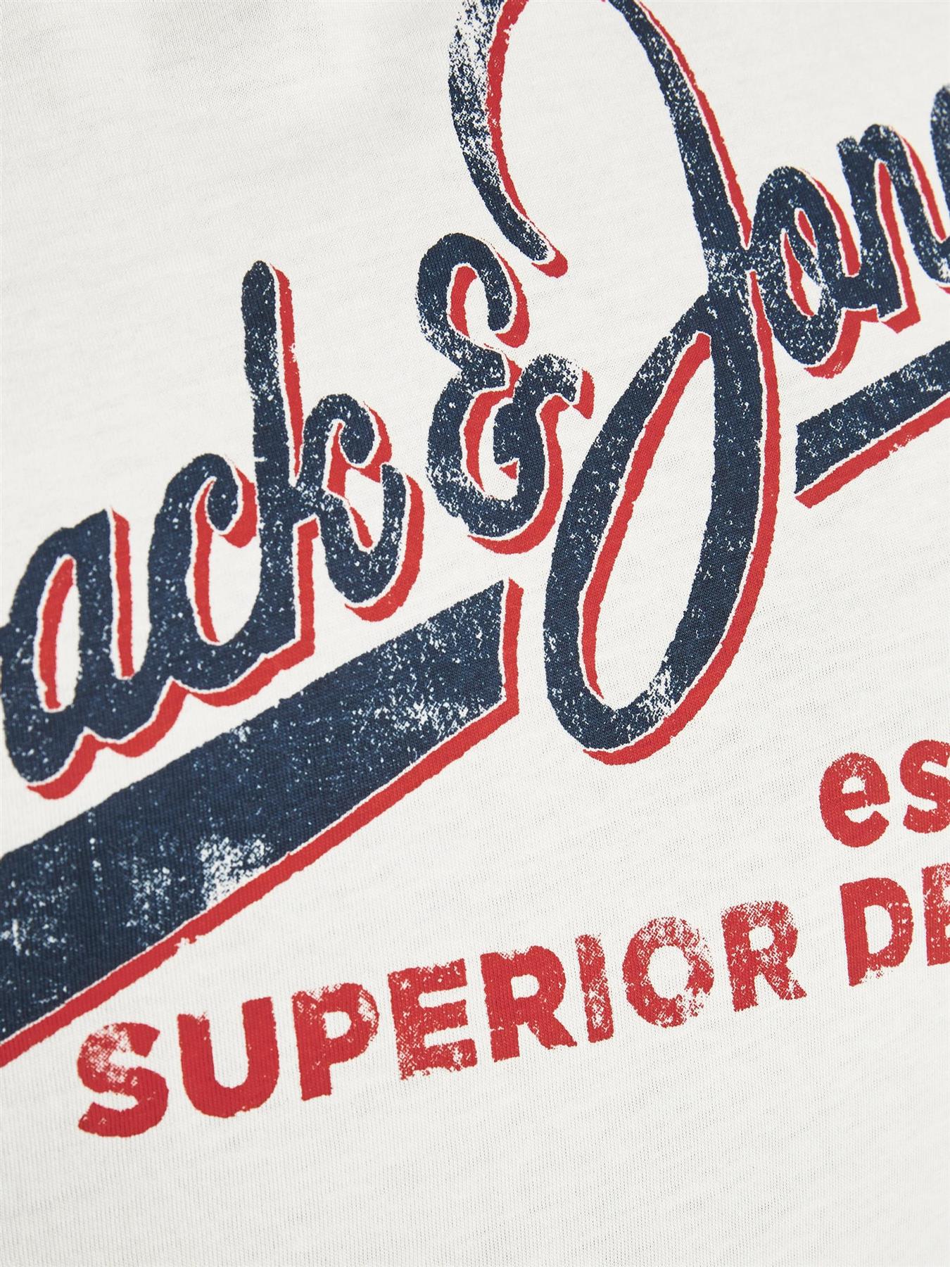 Jack & Jones Mens Plus Logo Printed Tee