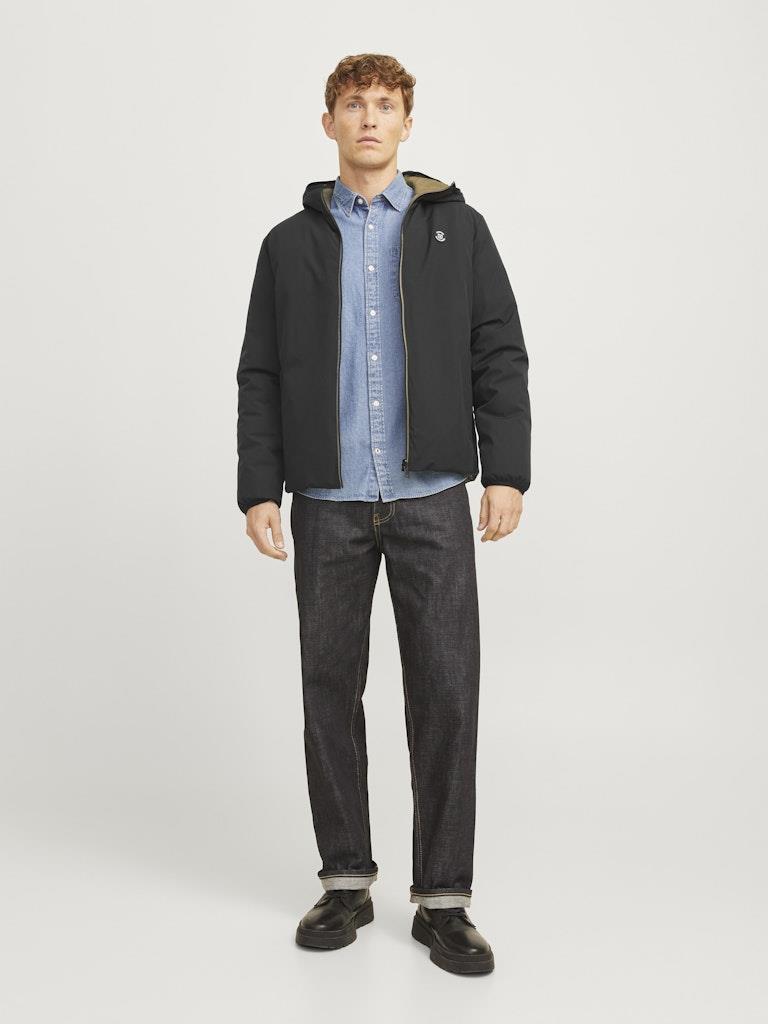 Jack & Jones Reversible Jacket For Men (JPRBLUBROOK) in Black, L-XL