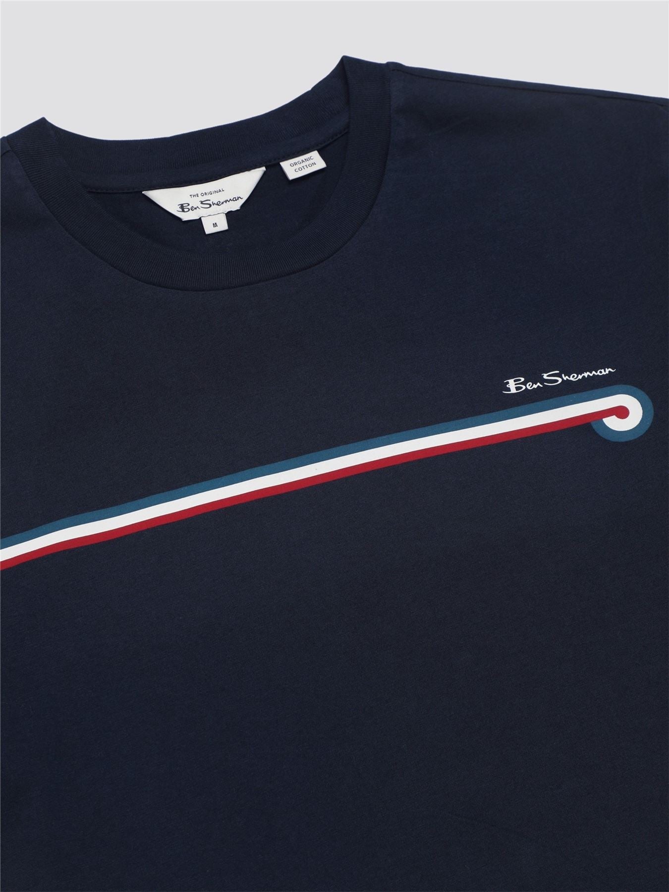 Ben Sherman Core Stripe T-Shirt for Mens (0076114) in 2 Colours, 2XL-5XL