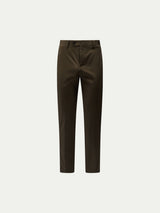 Stretch Cotton Trouser in Sea Turtle
