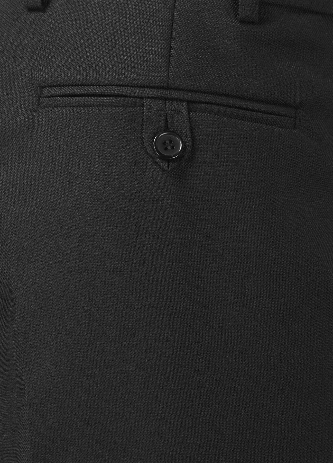SKOPES Mens Extra Tall Wool Blend Formal Trousers in Black (Wexford)