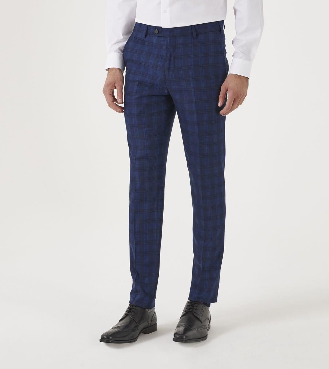 Skopes Men's Felix Suit Slim Suit Fit Trouser in Blue Waist 30 to 38