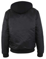Duke - D555 Bomber Jacket With Detachable Fleece Hood In Black 2Xl-6Xl