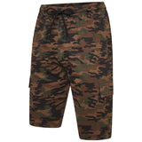 KAM Mens Plus Size Cargo Camo Lounge Shorts in 3 Colour Options 2XL to 8XL
