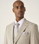 Skopes Caspian Suit Tailored Fit Jacket For Men in Stone Beige, 36S-64L