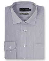Double Two Mens Pure Cotton Easy Care LS Micro Check Shirts (3736) in Multi Option