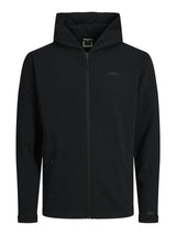 Jack & Jones Sweatshirt Zip Hoodie For Men (JCOCLOUD) in Black, L-XL