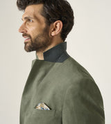 Skopes Tailored Fit Padua Jacket For Men in Herb Green Herringbone, 36S-62L
