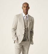 Skopes Caspian Suit Tailored Fit Jacket For Men in Stone Beige, 36S-64L