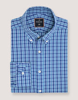 Sky Blue Casual Check Shirt