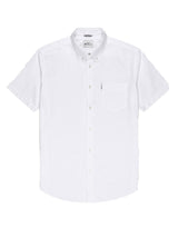 Ben Sherman Mens Big Size Short Sleeve Organic Cotton Oxford Shirt (65095) 2XL-5XL, 4 Colours