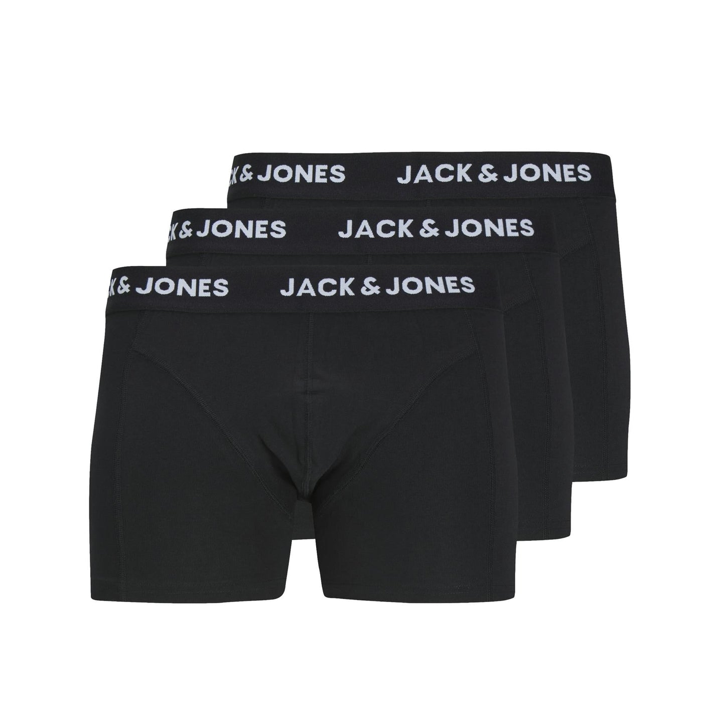 Jack & Jones Trunks 3 Pack For Men in Black (JACANTHONY) in Black, M-XL
