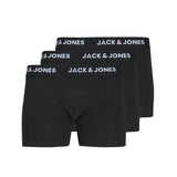 Jack & Jones Trunks 3 Pack For Men in Black (JACANTHONY) in Black, M-XL