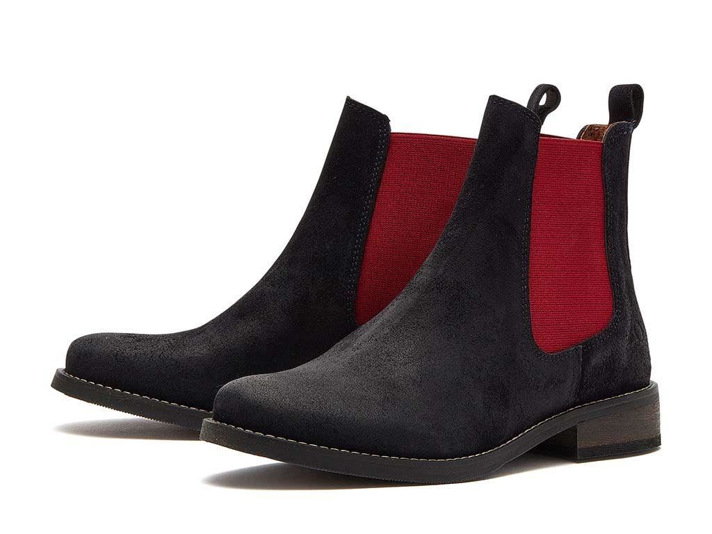 Chatham Women's Arlington Premium Suede Chelsea Boots in 3 Colour Options 3 to 8