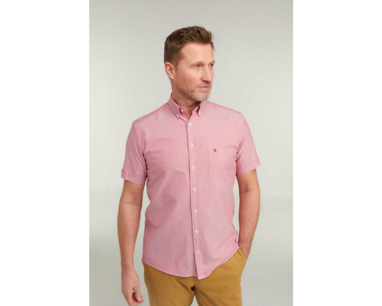 Double Two Men's Plus Size Oxford Casual Shirt in 3 Colour Options 2XL to 5XL (DTLS1109)