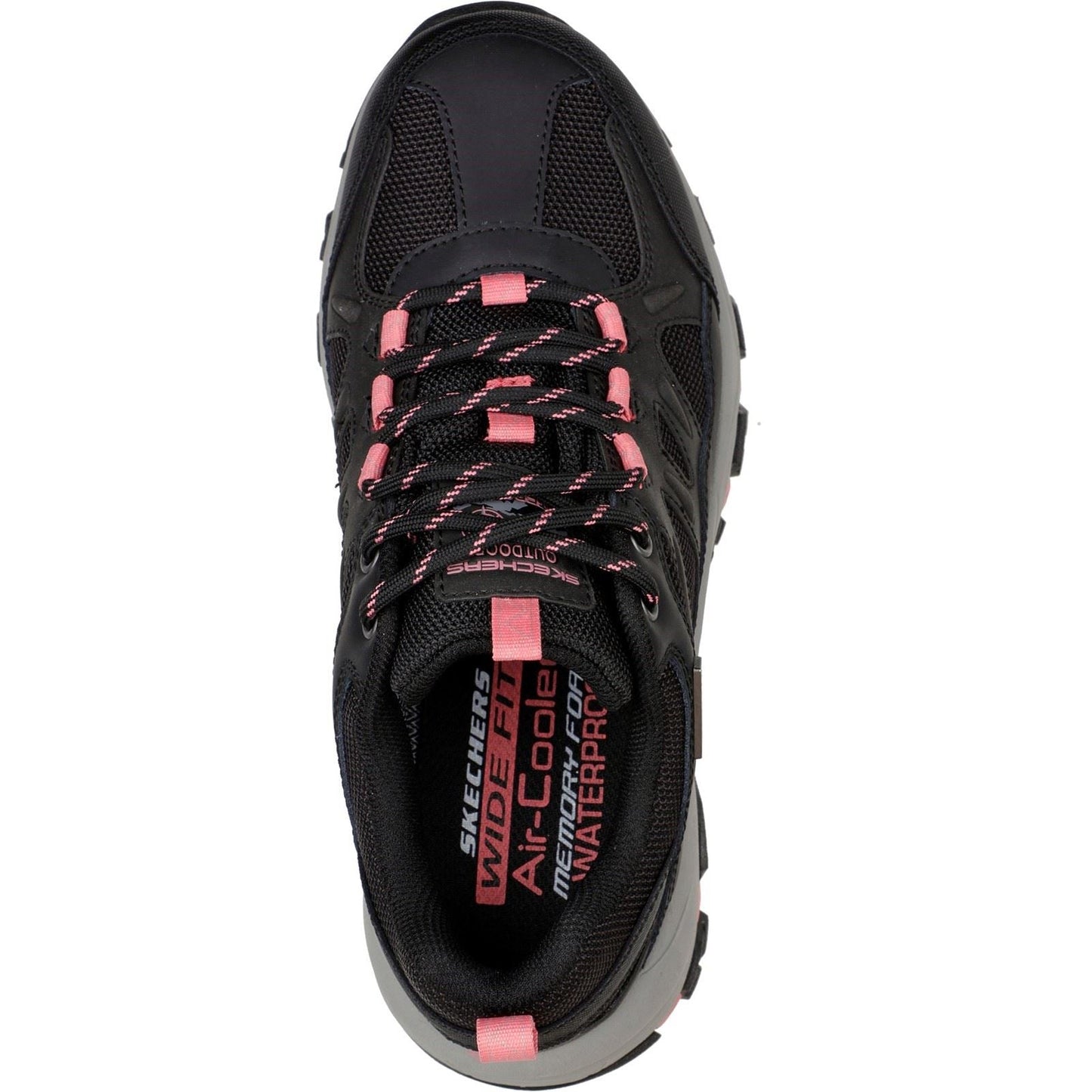 Skechers (GAR167003) Women's Selmen West Highland Hiking Wide Shoe in Black/Charcoal 4 to 8