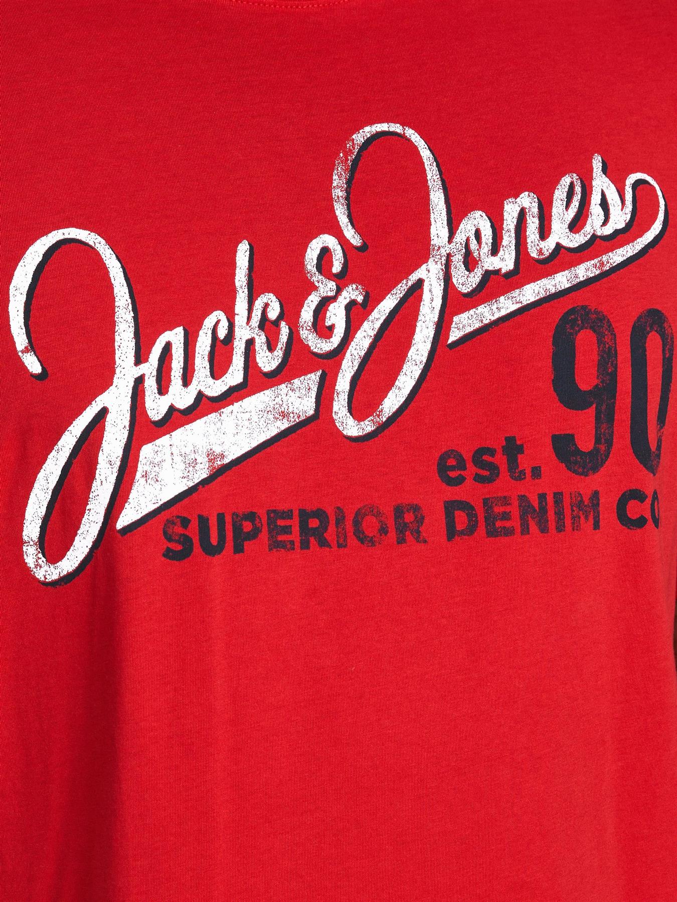 Jack & Jones Mens Plus Logo Printed Tee