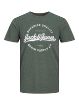 Jack & Jones Plus (12245505) JJSTANLI Crew Neck T-Shirt in 3 Colour Options 1XL to 6XL