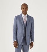 Skopes Tailored Fit Jodrell Suit Jacket For Men in Blue Marl, 36S-62L