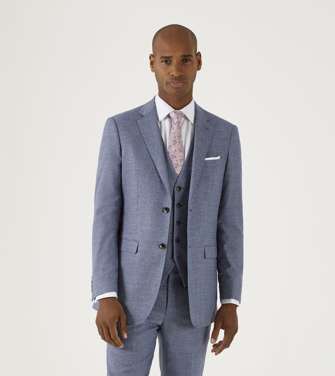 Skopes Tailored Fit Jodrell Suit Jacket For Men in Blue Marl, 36S-62L
