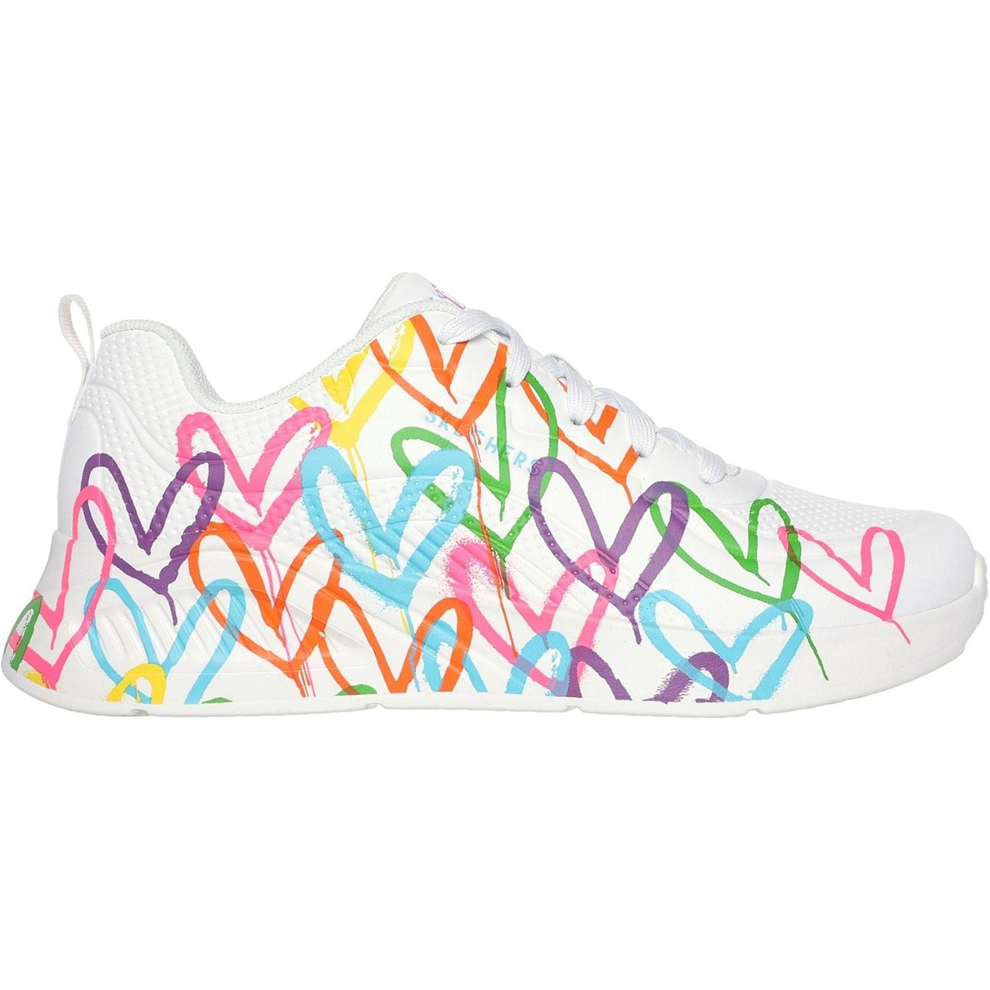 Skechers Women Trainers - Uno Lite Heart Of Hearts in 2 Colours, 3-8 - GAR177977