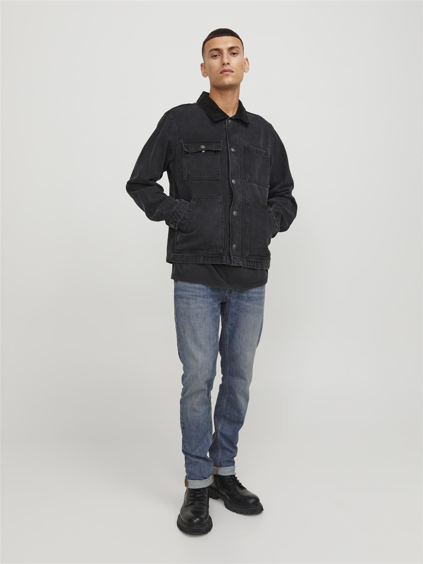 Jack & Jones Slim Fit Jeans - JJIGLENN JJCOLE AM 271 NOOS in Blue Denim , 28W-36W