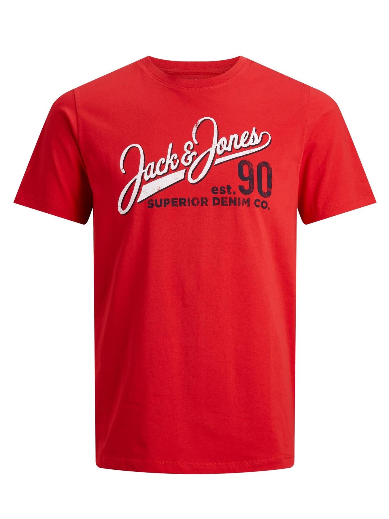 Jack & Jones Mens Plus Logo Printed Tee