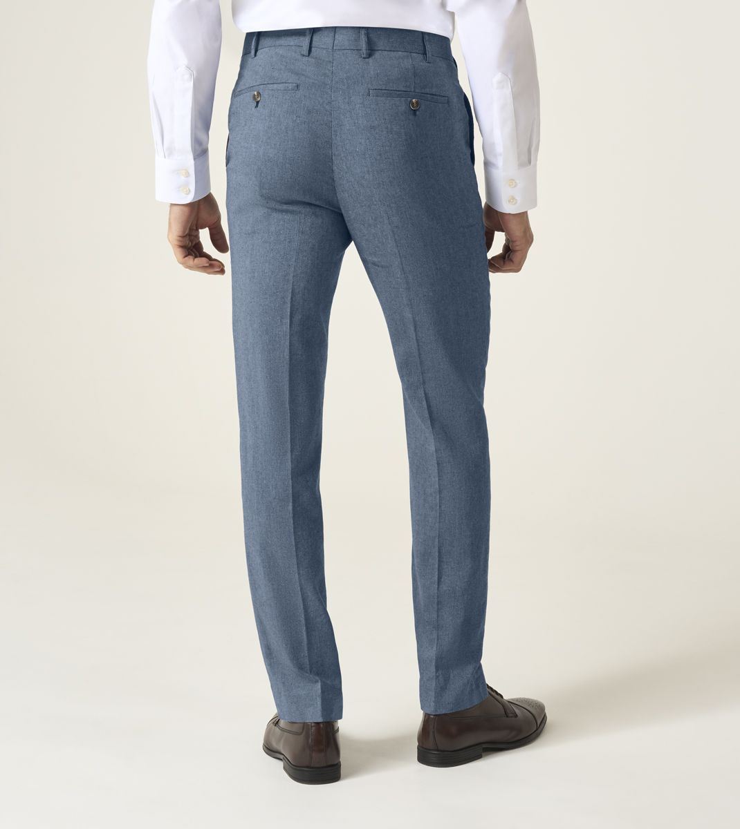Skopes Calvados Suit Tapered Fit Trouser For Men in Blue, 30W-42W