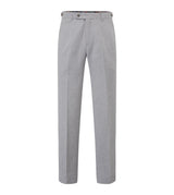 Skopes Jude Suit Trouser For Men's in Silver Herringbone, 28W to 48W