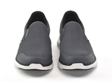 SKECHERS Men's Flex Advantage 4.0 Slip On Sneakers in Charcoal/Orange