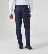 Skopes Men's Woolf Tailored Fit Trouser in Navy Check 28 Short to 66 Regular