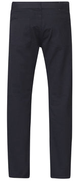 Duke Men's Plus Size Jeans Bedford Cord With Belt in Black Waist 40 to 60"