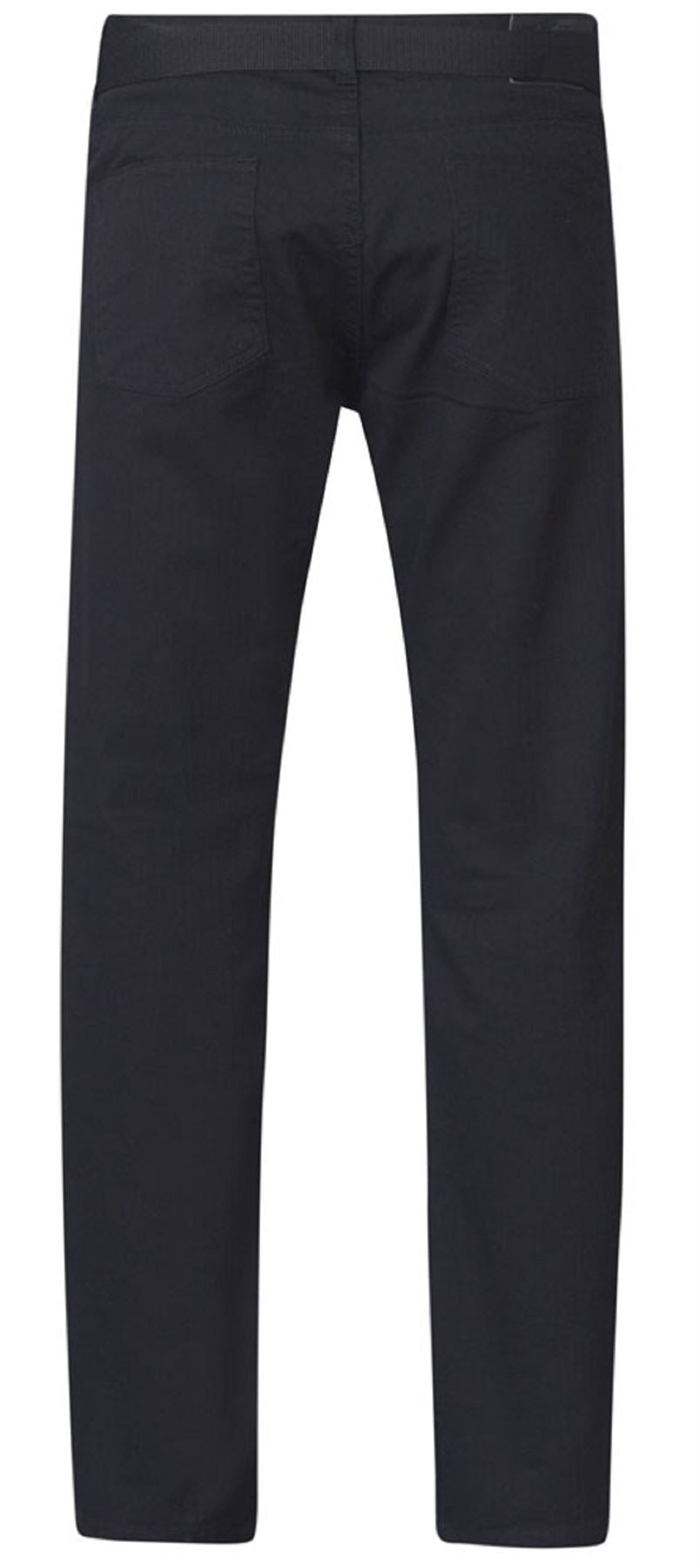 Duke Men's Plus Size Jeans Bedford Cord With Belt in Black Waist 40 to 60"
