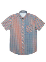 Ben Sherman Signature House Check Short Sleeve Shirt For Mens (0059144) in Pale Blue, 2XL-5XL