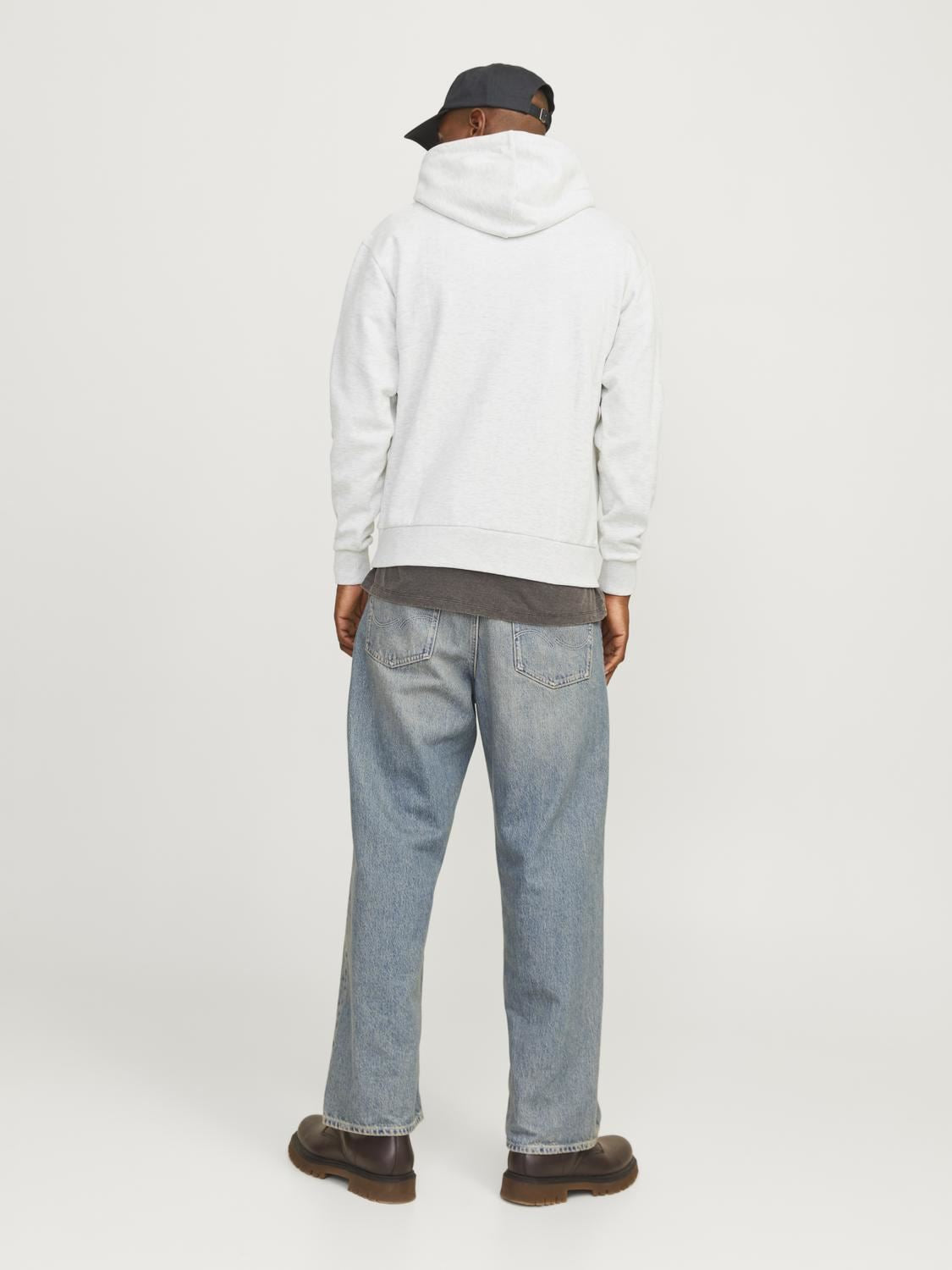 Jack & Jones Sweatshirt Hoodie For Men (JJECALEB VARSITY) in 5 Colours, L-XL