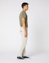 Wrangler Men's Greensboro Stretch Cotton Chino Straight Leg In Stone (W15QWA40V) Size 34-46