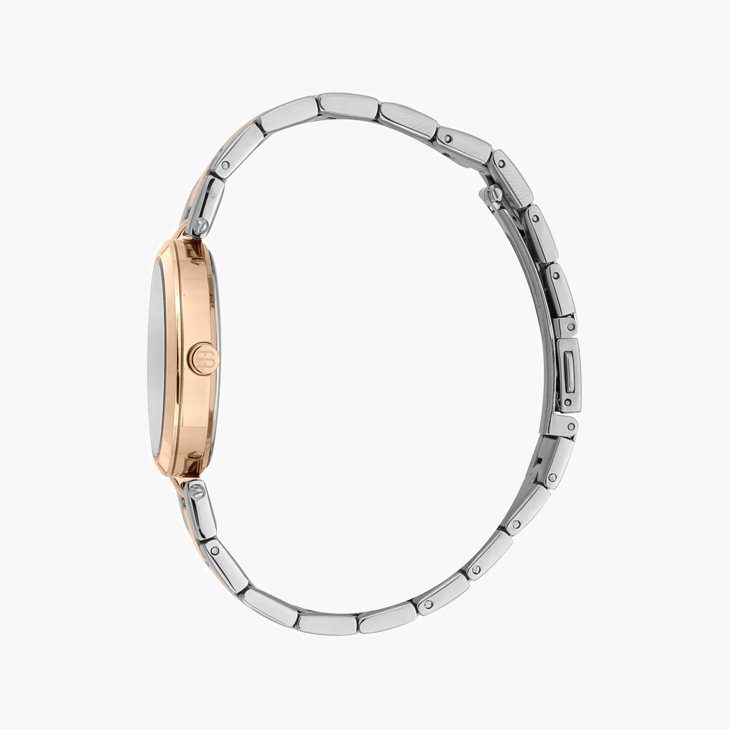 Esprit Women's Silver & Rose Gold Watch, Silver Dial | Es1l183m0085