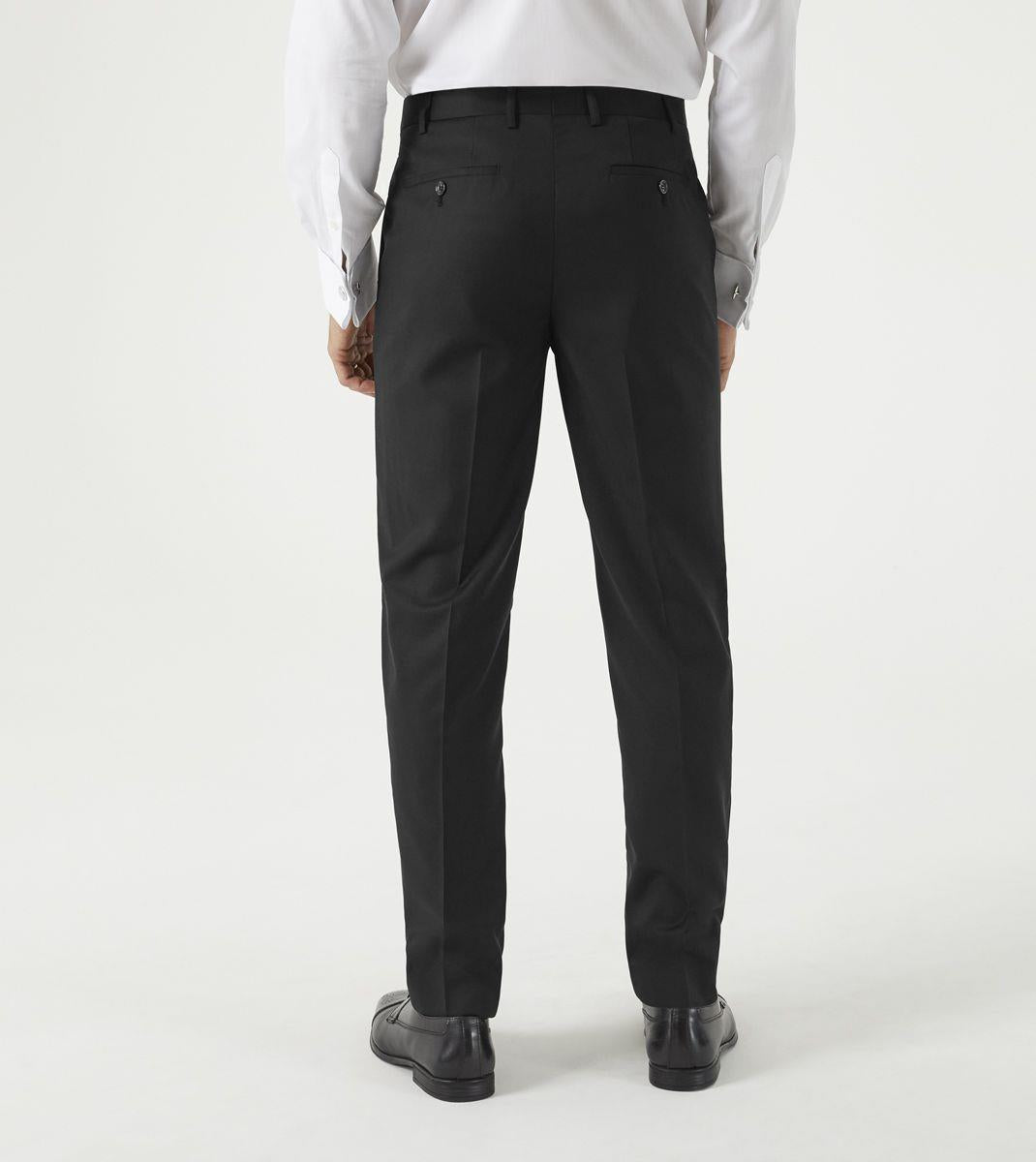 Skopes Farnham Suit Tailored Fit Trousers For Men in Black, 30W to 58W