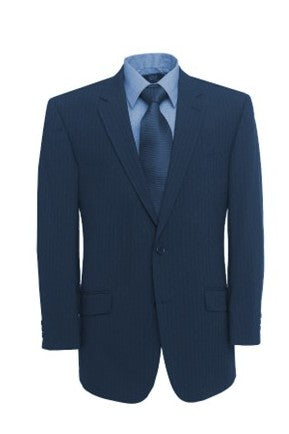 SKOPES Classic fit Wool Blend Suit Jacket in Navy stripe Size 64 to 72