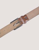 Textured Brown Formal Belt