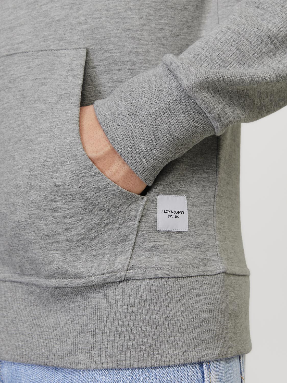 Jack & Jones Sweatshirt Zip Hoodie For Men (JJEBASIC) in 3 Colours, L-XL