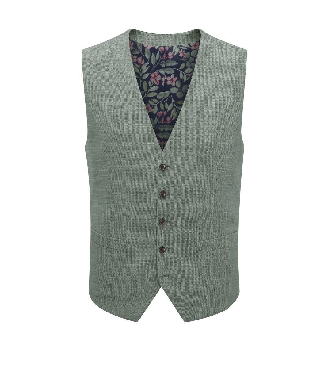 Skopes Elio Suit Waistcoat For Men in Sage Green, 34R-62R