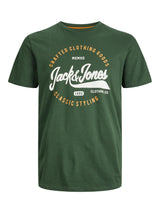 Jack & Jones Plus (12245500) JJMIKK Crew Neck T-Shirt in 3 Colour Options 1XL to 6XL
