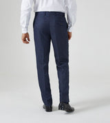 Skopes Men's Woolf Tailored Fit Trouser in Navy Check 28 Short to 66 Regular