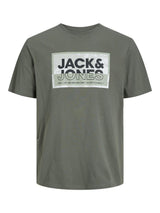 Jack & Jones Plus Men's JCOLOGAN Short Sleeve Crew Neck T-Shirt 3 Colours, 1XL to 6XL