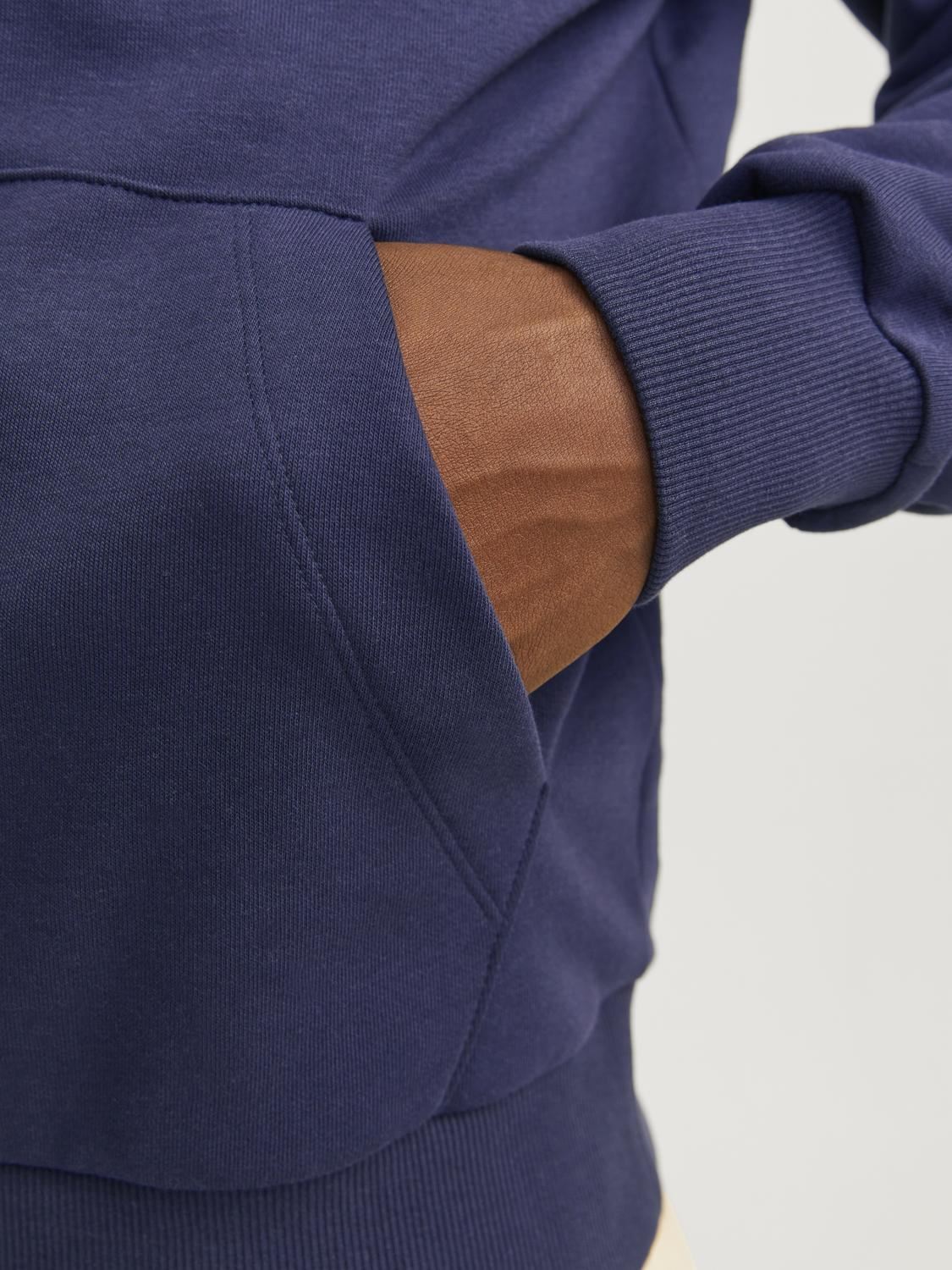 Jack & Jones Sweatshirt Hoodie For Men (JJECALEB VARSITY) in 5 Colours, L-XL