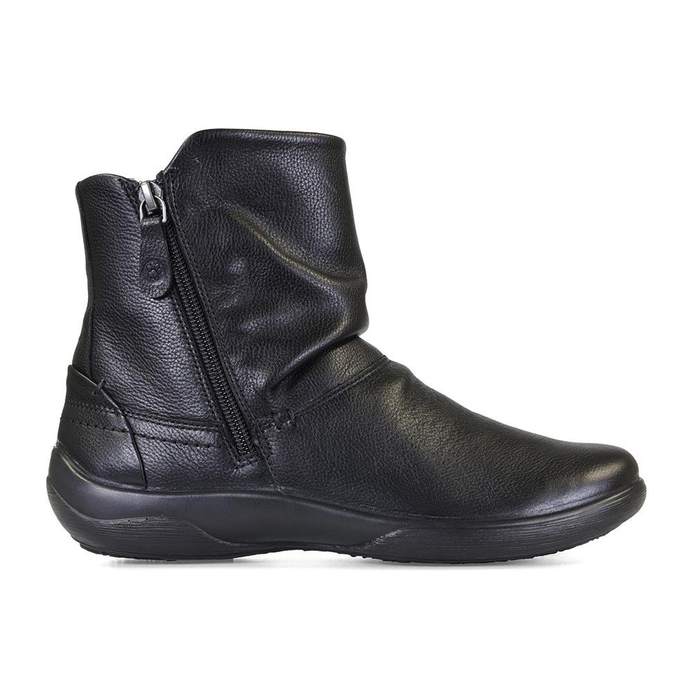 Padders Ladies Dual Fit Comfort 2E/3E BEAU - Black Leather