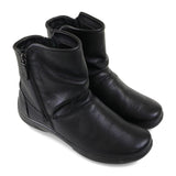 Padders Ladies Dual Fit Comfort 2E/3E BEAU - Black Leather